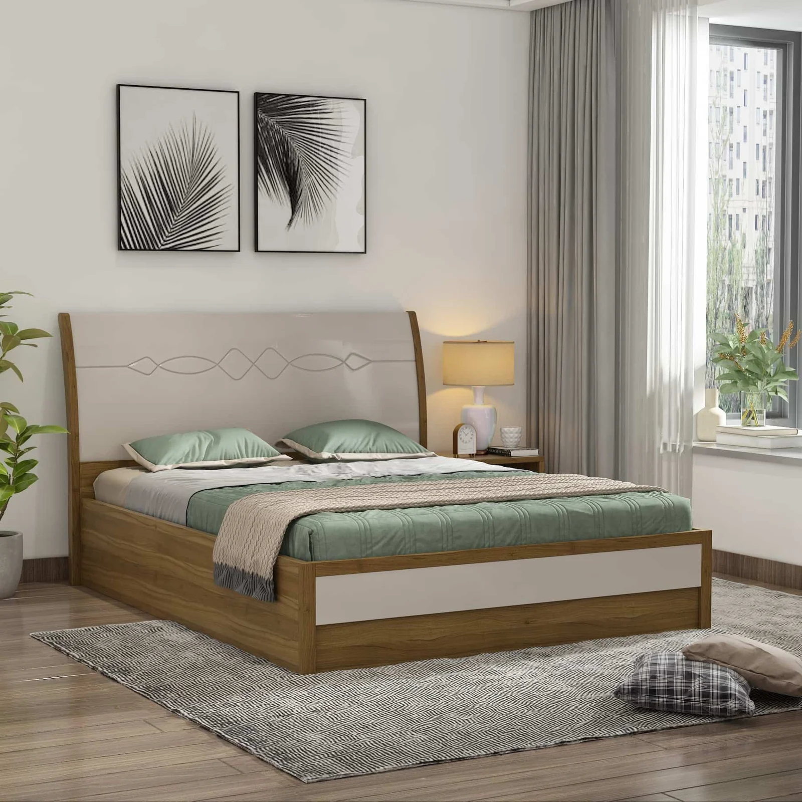 (KOSMO) Pearl King V2 Bed With 3 4TH Lifton