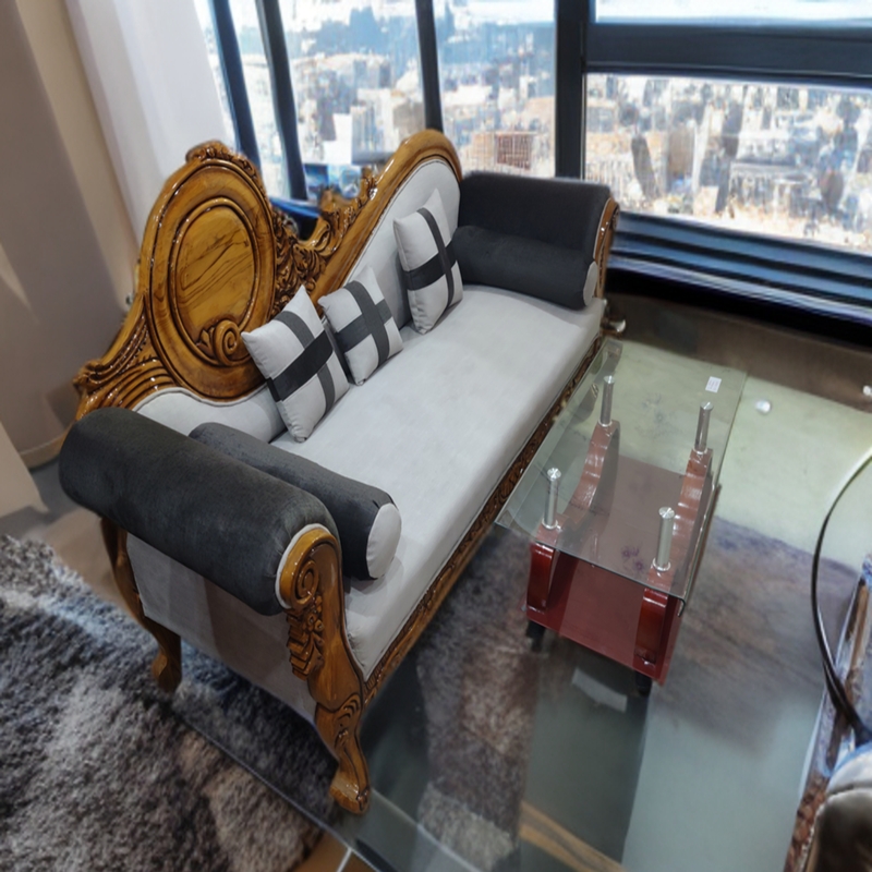 (SAMRAT) Teak Wooden Sofa