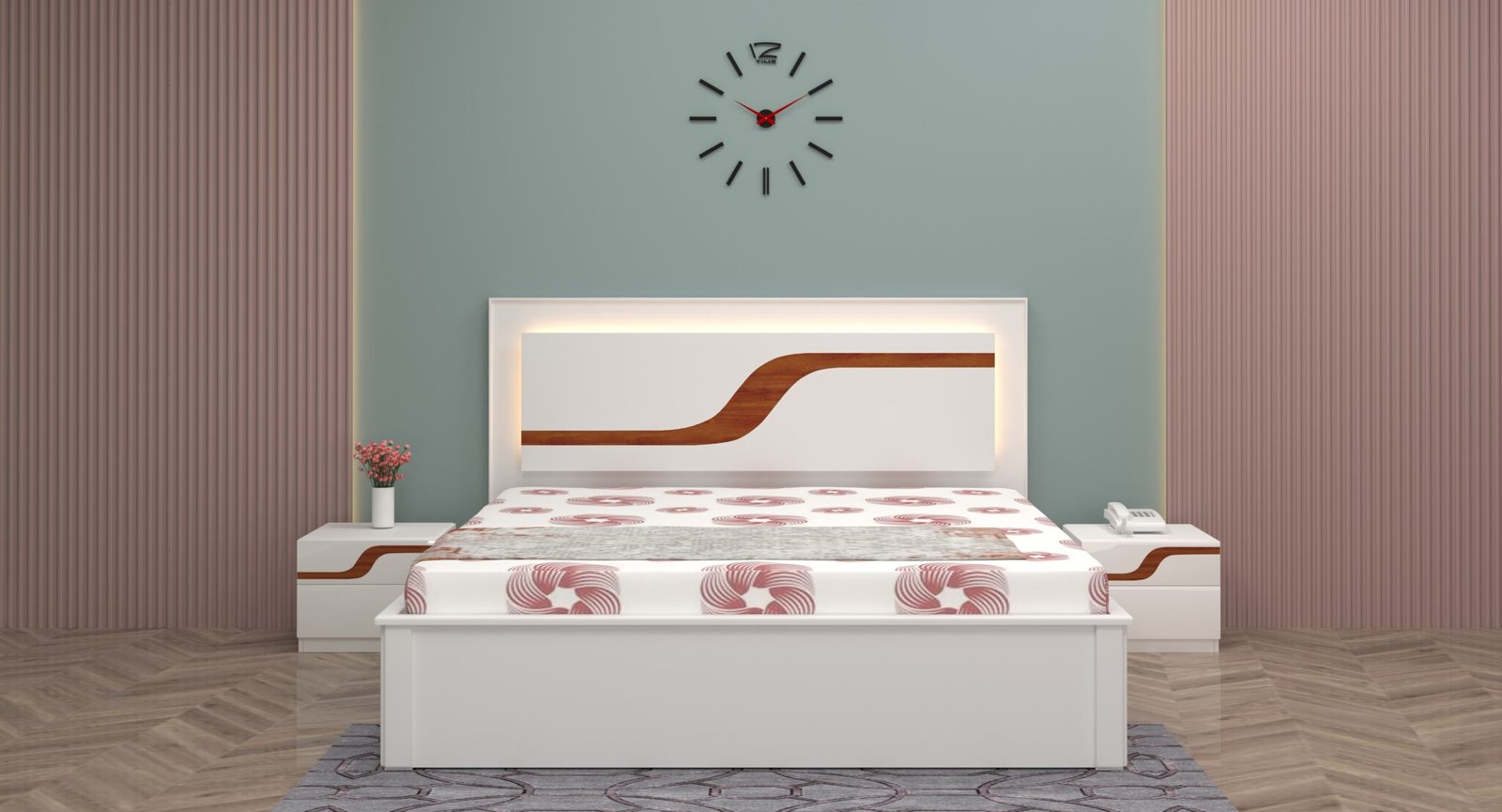 (SMARTWOOD) Steller King Full Hydraullic Bed