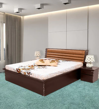 (ZORIN) HALLEY King and Queen Bed Storage