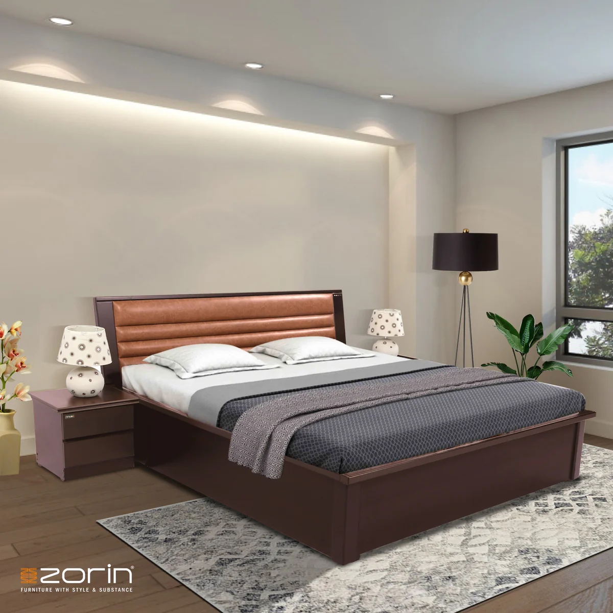 (ZORIN) Halley King Bed