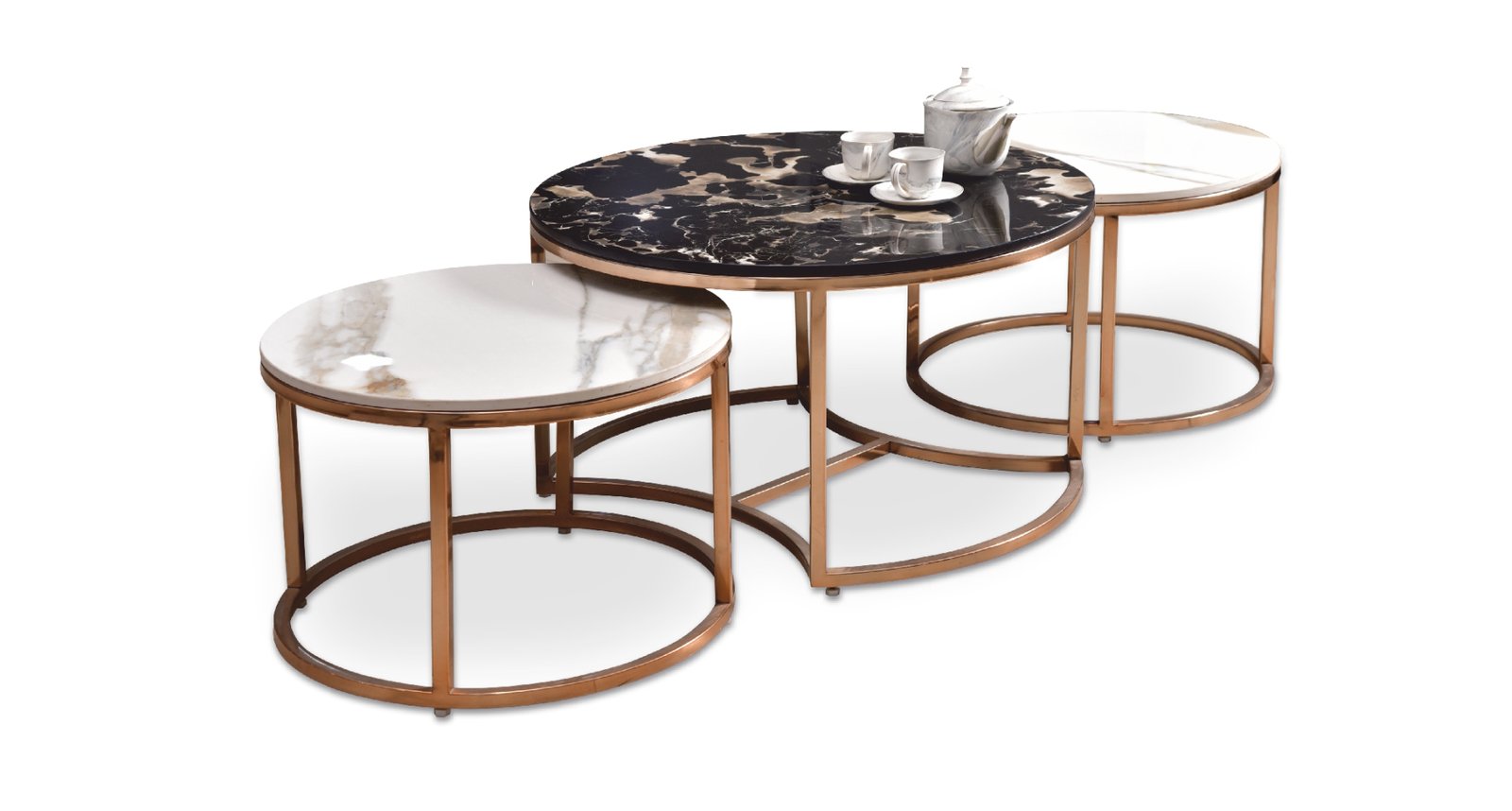 (SMARTWOOD) Nesting (Set Of 3) Center Table