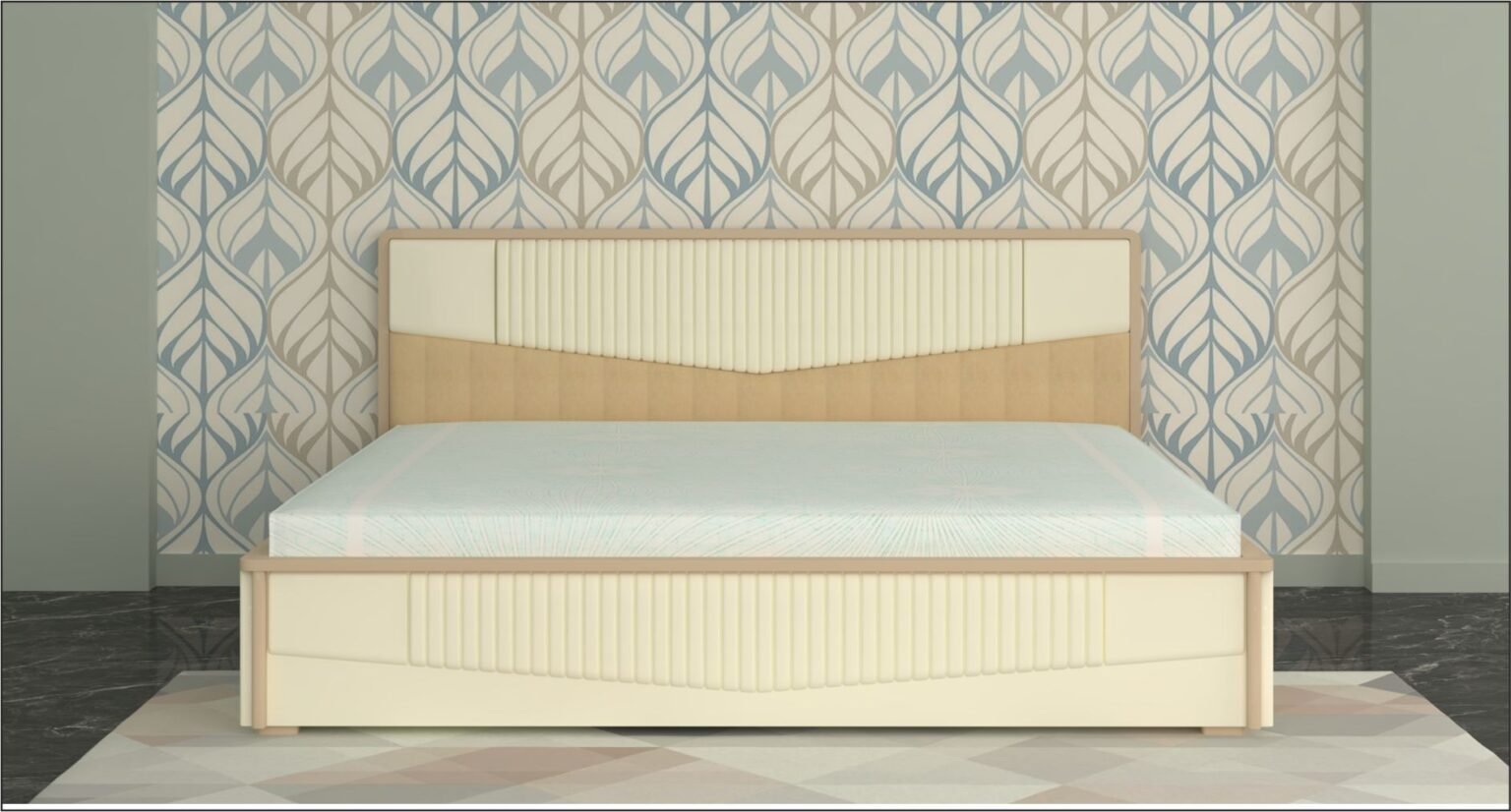 (SMARTWOOD) Vinca Full hydraulic King Bed